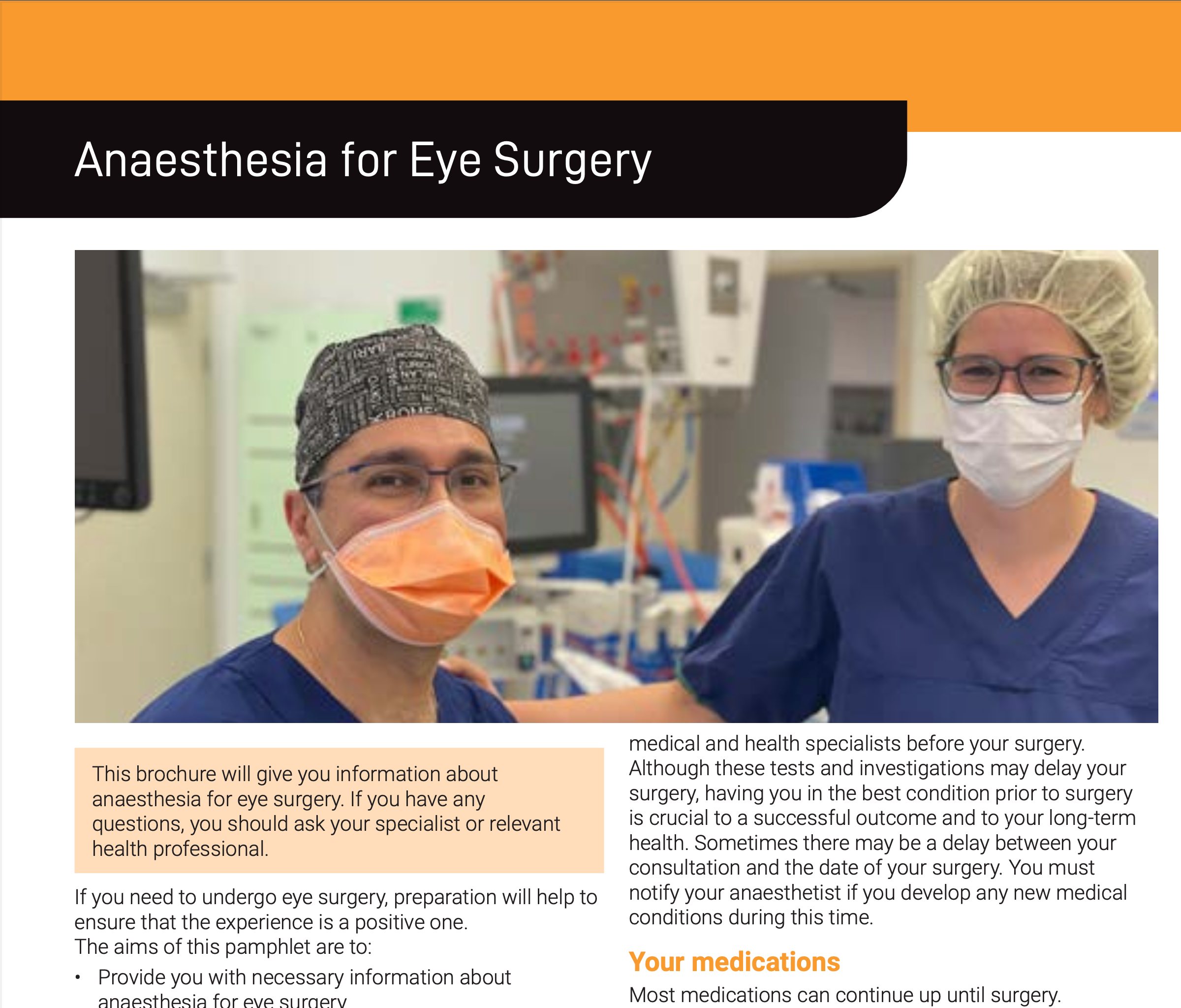 Anaesthesia For